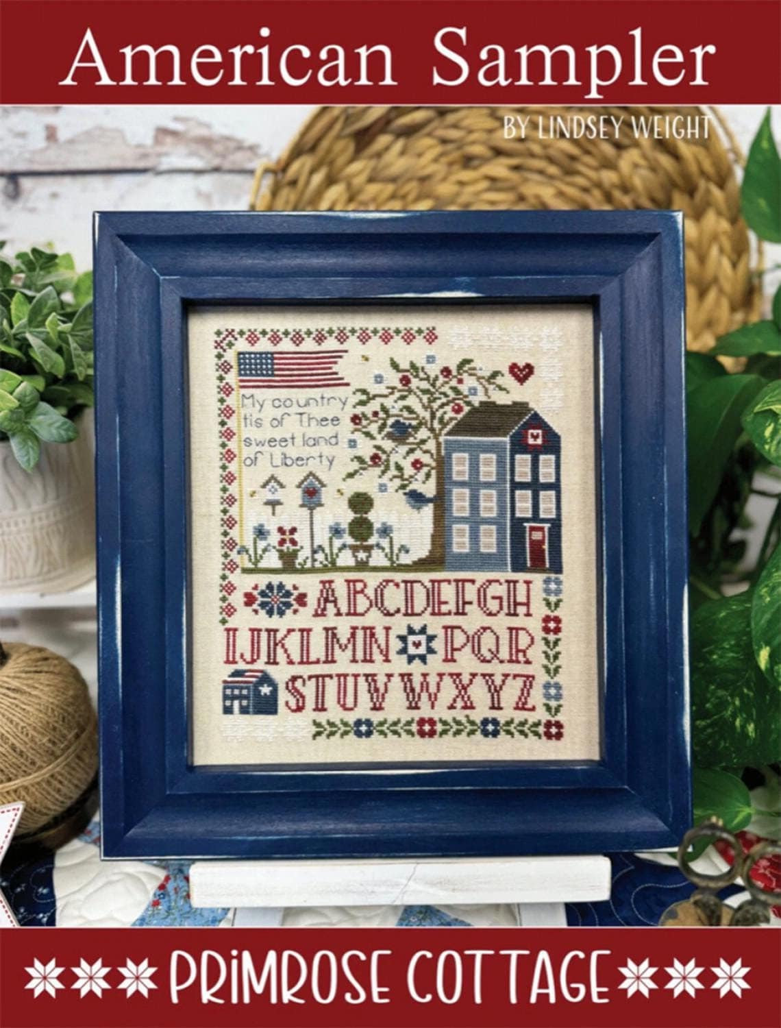 American Sampler Cross Stitch Pattern, From Primrose Cottage BRAND NEW ...