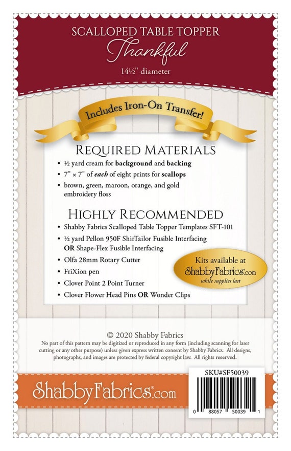 Are Shabby Fabrics Kits Digitized for Machine Embroidery?