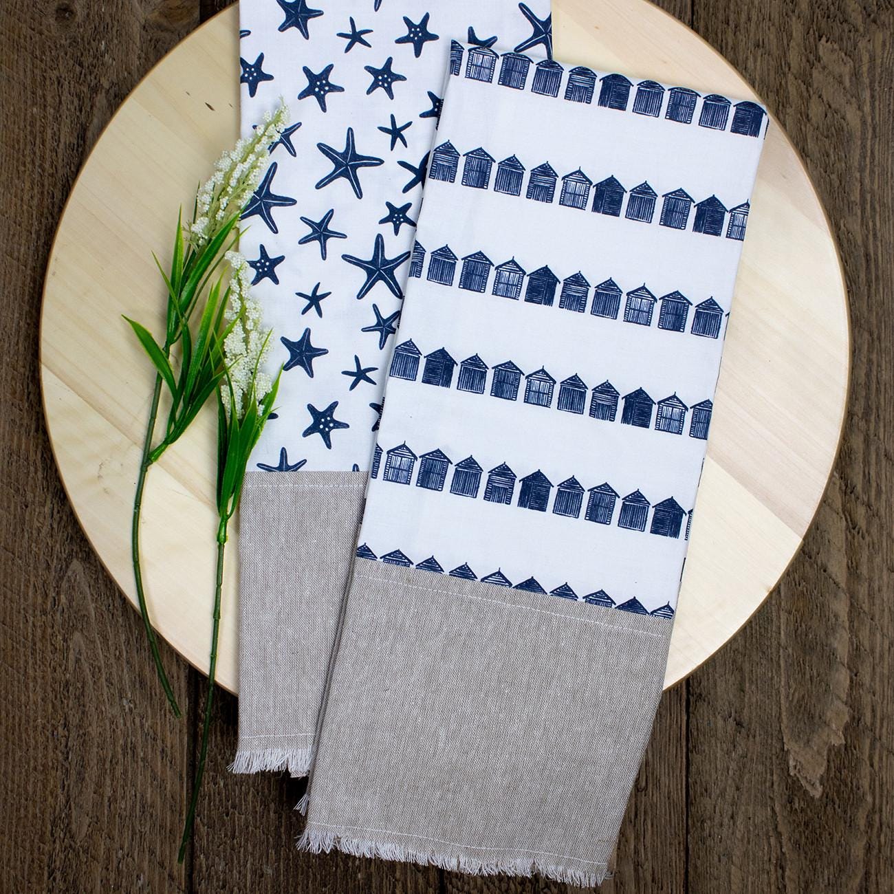 Fringed Tea Towels Pattern, From Studio M Squared BRAND NEW, Please See ...
