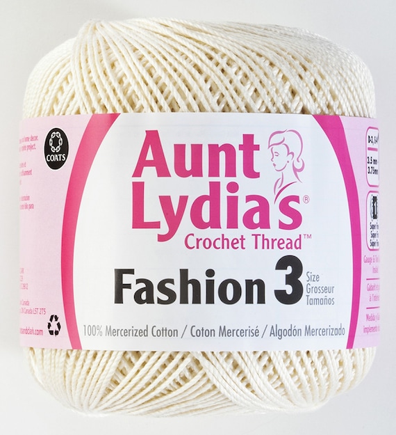 Aunt Lydia's Fashion Crochet Thread Size 3 Various Colors