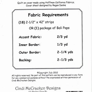 Garden Path Bed Runner Quilting Pattern From Cindi Mccracken Designs ...