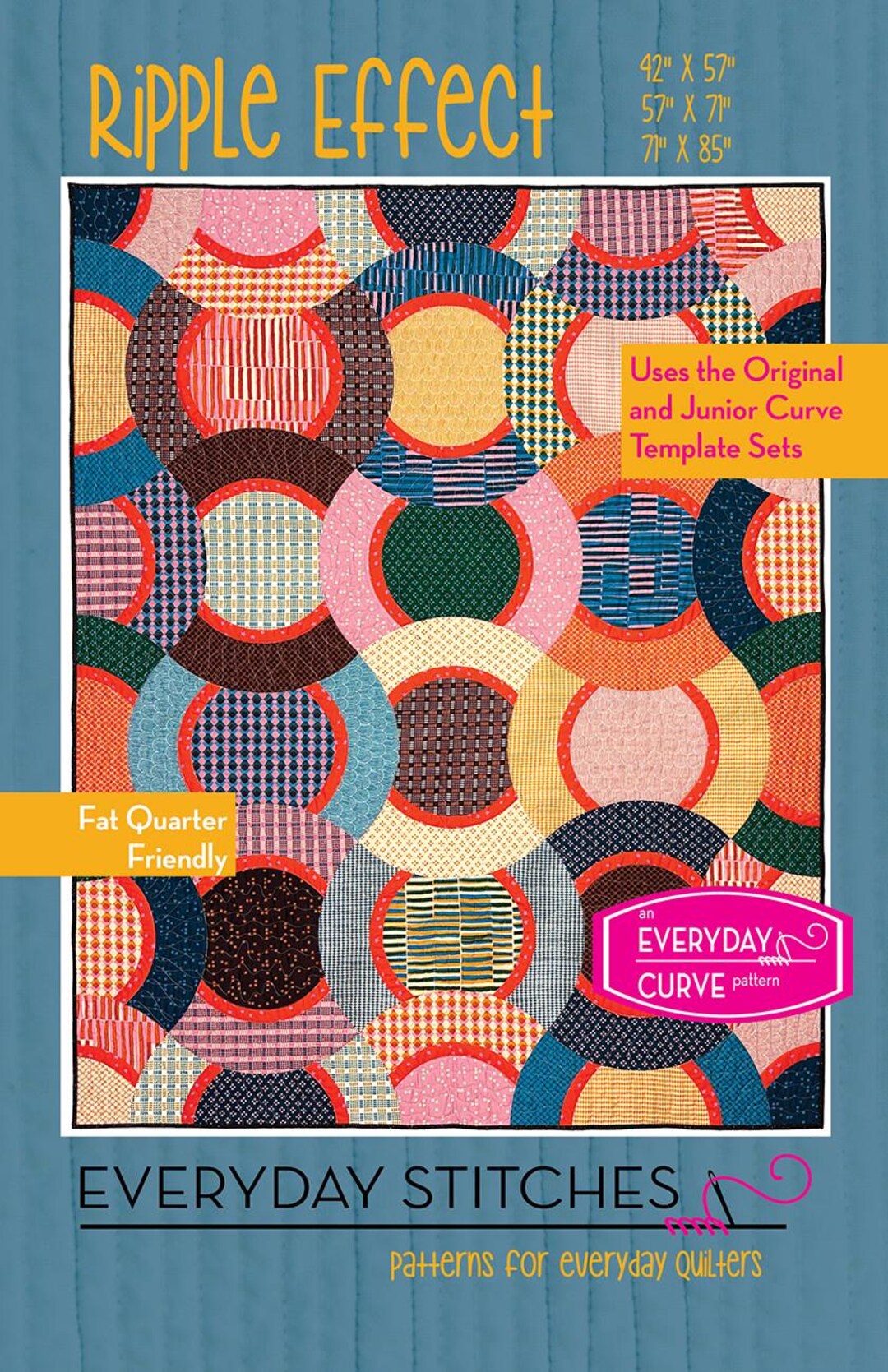 Ripple Effect Quilt Quilting Pattern From Everyday Stitches BRAND NEW ...