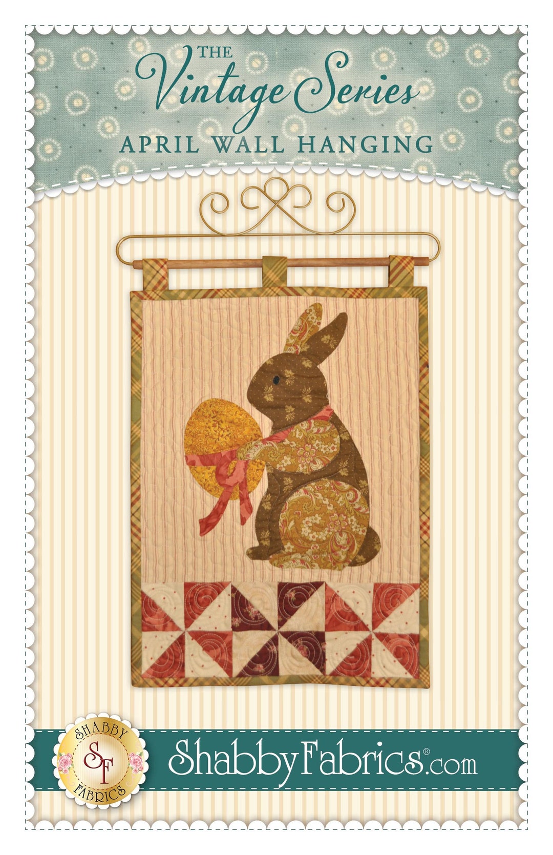 The Vintage Series April Bunny Wall Hanging Quilting Pattern From ...