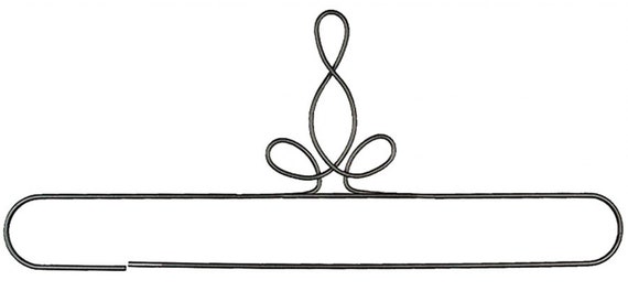 Set of 5 Oversized Black Vinyl Coated Metal Quilt Hanger (22 X 3/8)