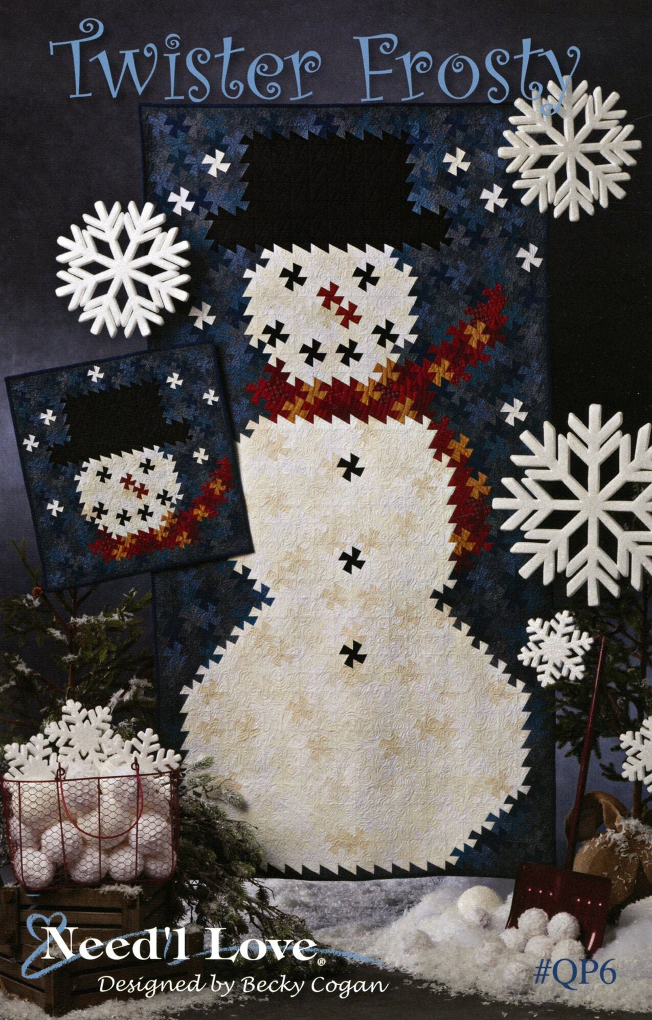 Twister Frosty Snowman Quilt Quilting and Sewing Pattern, From Need'l ...