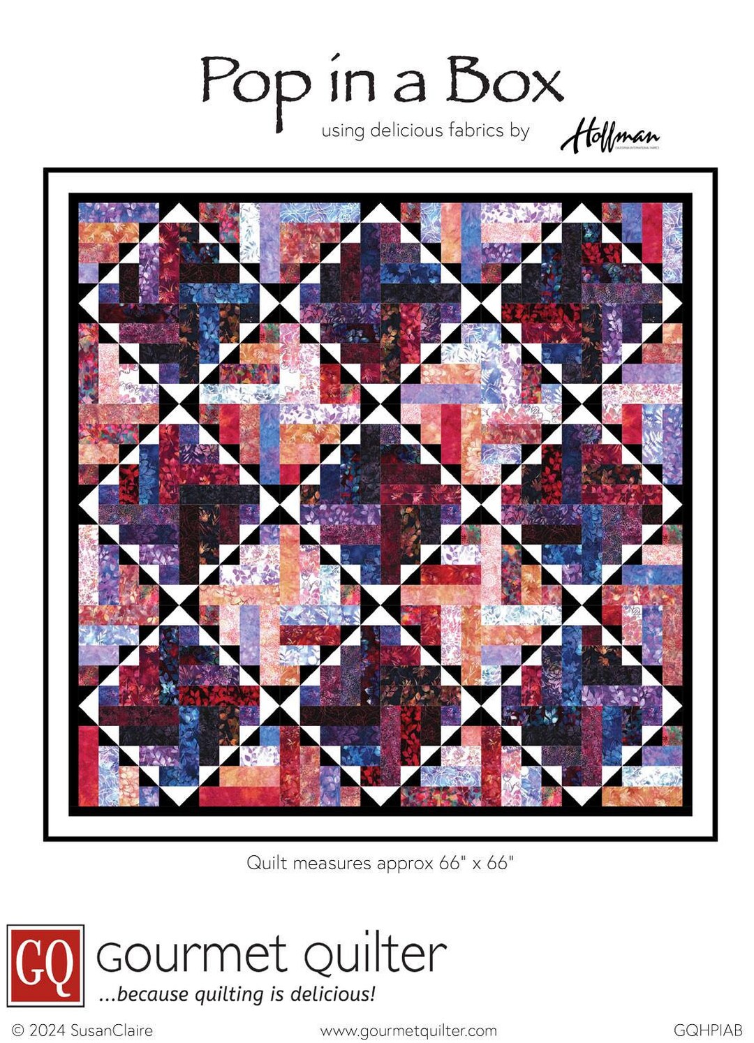 Pop in a Box Quilt Quilting Pattern From Gourmet Quilter BRAND NEW ...