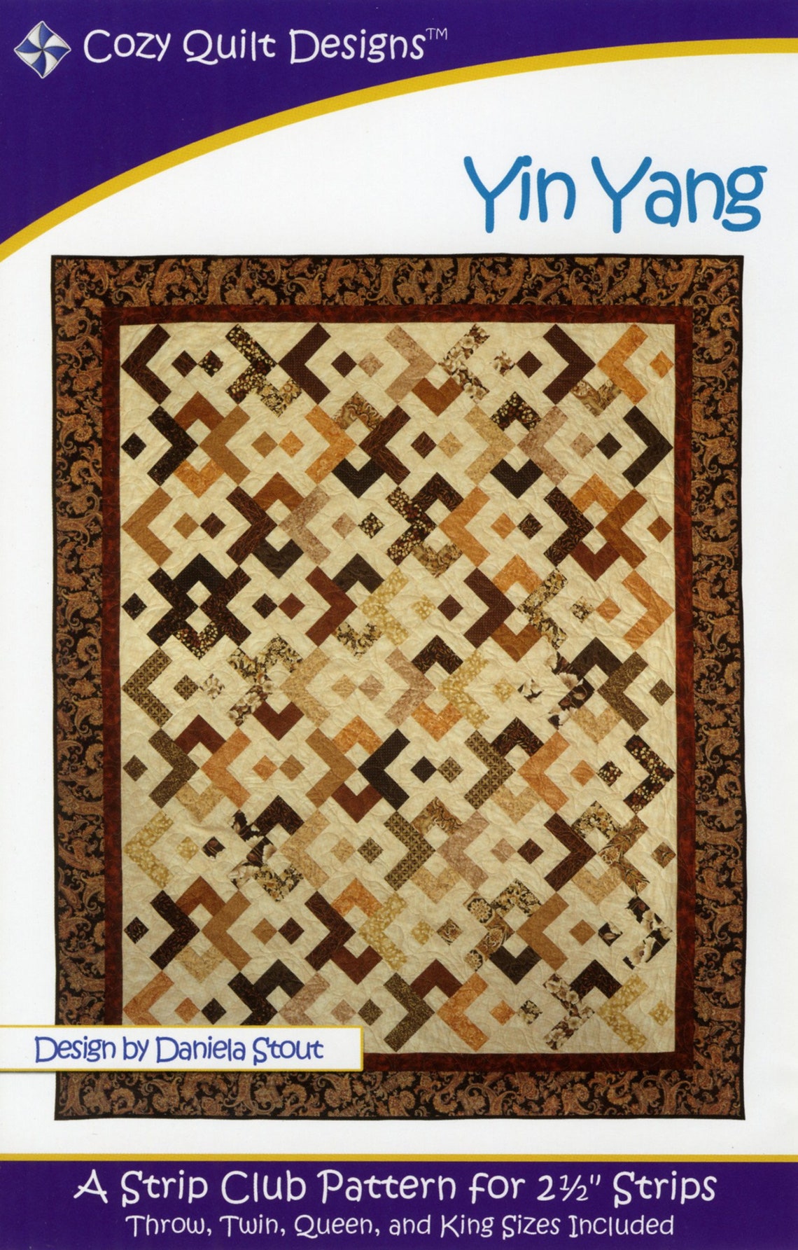 Yin Yang Quilt Quilting Pattern From Cozy Quilt Designs BRAND Etsy