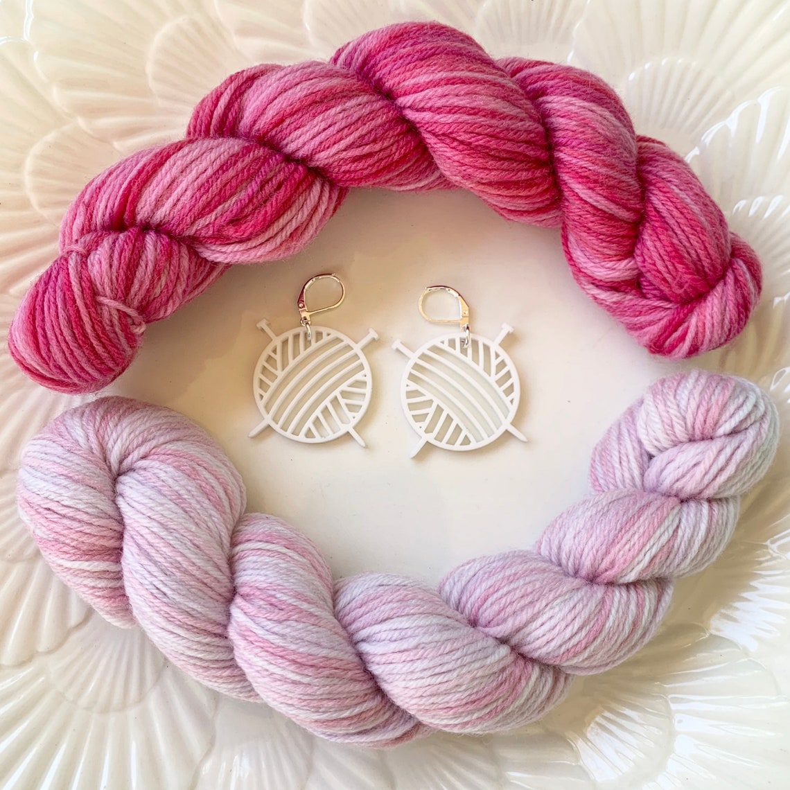 Small Knitting Earrings Lasercut Acrylic 1.2 Etsy