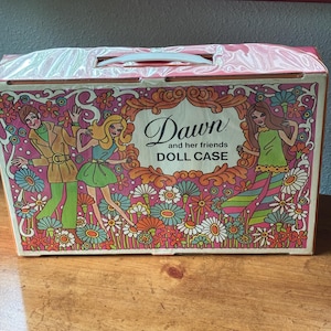 VTG 1971 Topper Dawn And Her Friends Doll Storage Case Topper Toys Made in USA