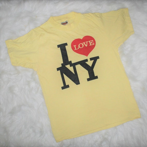 1970/80s Vintage I Love NY T-Shirt Size Small/Medi