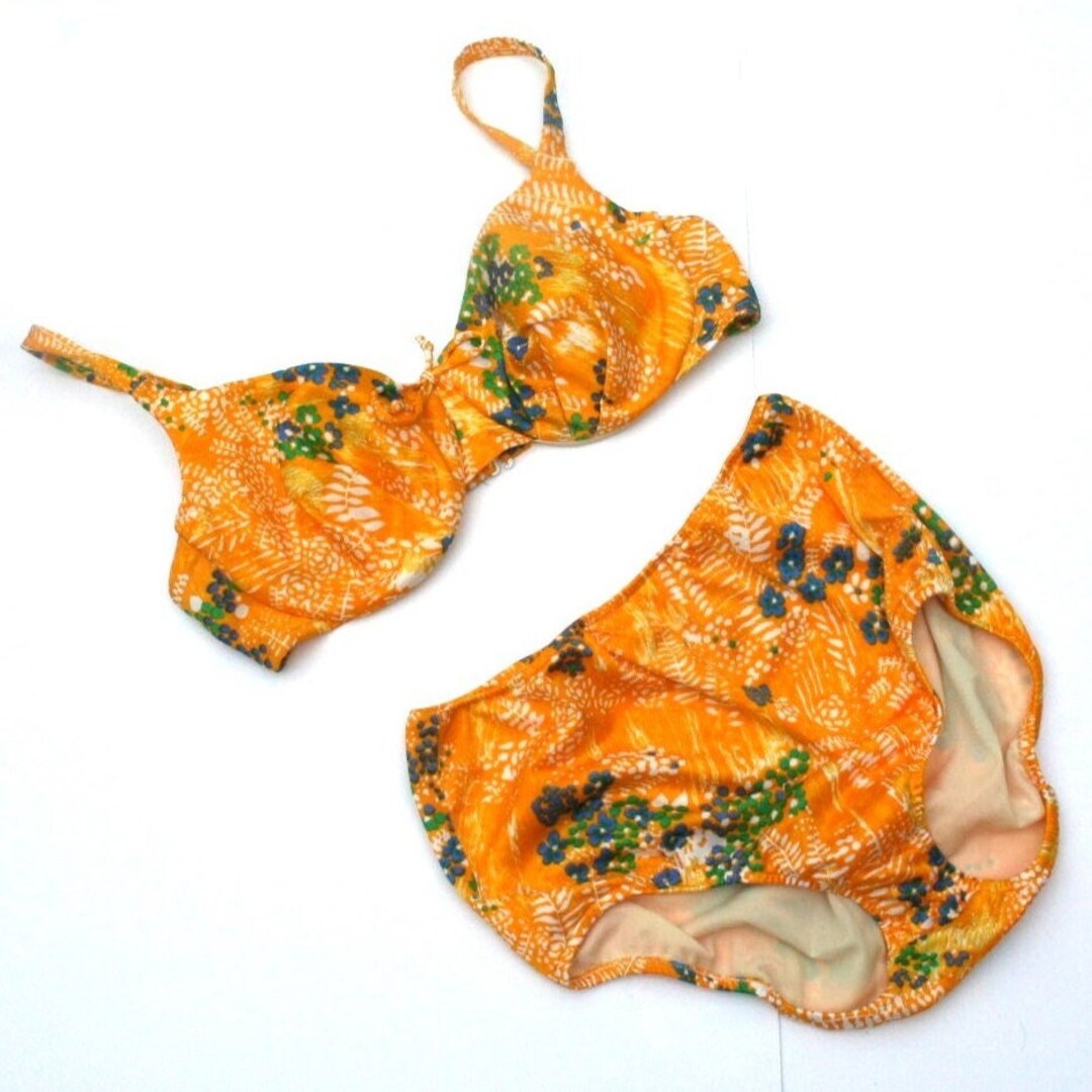 Bali Swim '60/70s Union Label Mod Bikini 36c/large Etsy