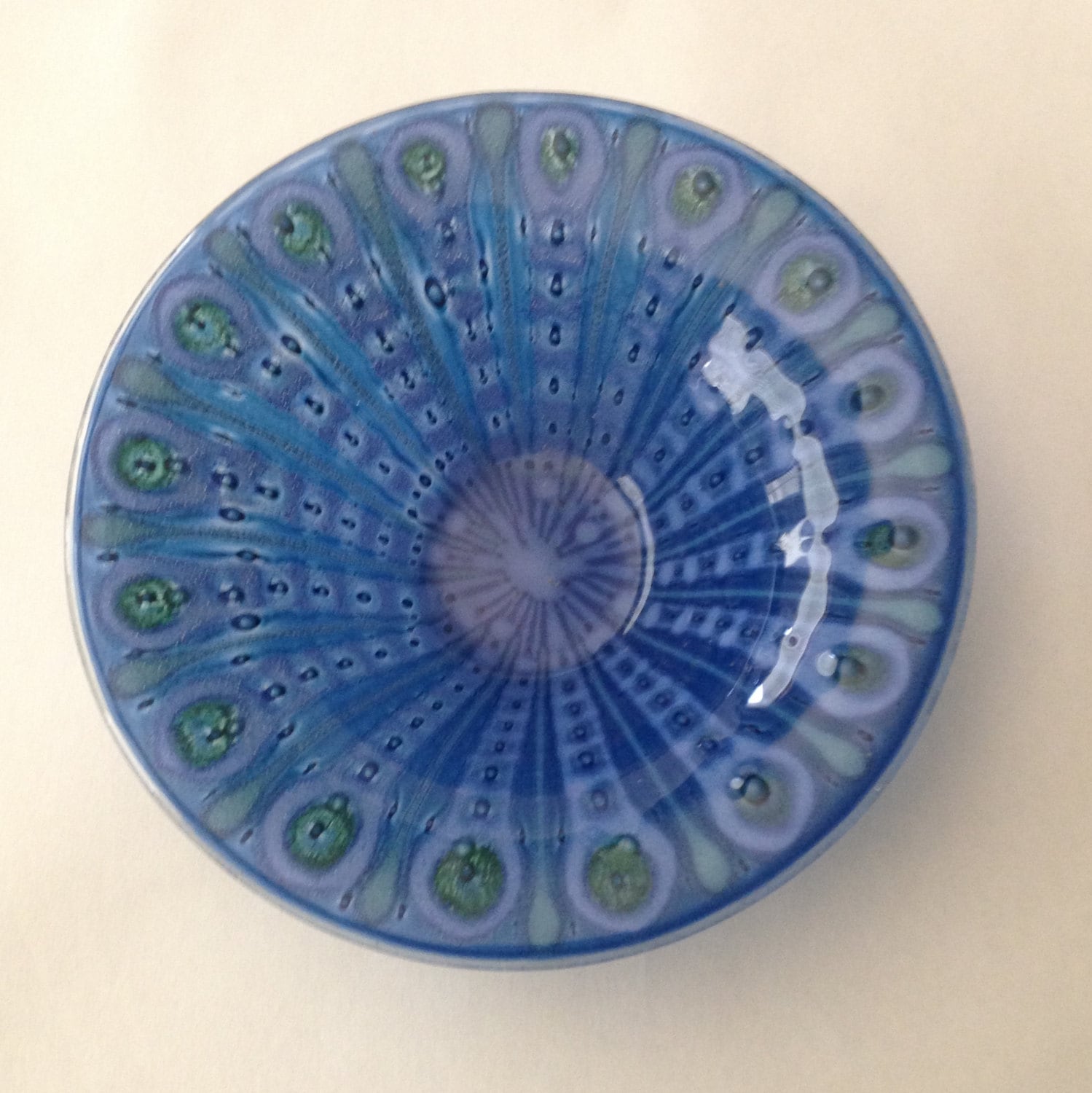 1960's Higgins　ヒギンズ　アートガラス　灰皿 ヒギンス ヴィンテージ ガラスの灰皿 / Higgins Art Glass