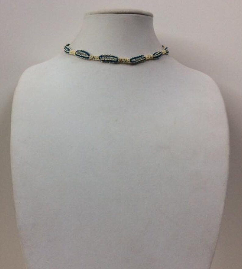 Blue and White Friendship Necklace