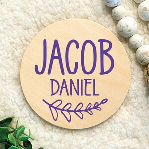 Birth announcement name sign, birth announcement sign for hospital, baby name announcement sign, baby photo prop, name plate for baby