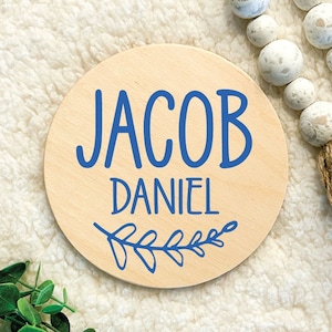 Birth announcement name sign, birth announcement sign for hospital, baby name announcement sign, baby photo prop, name plate for baby