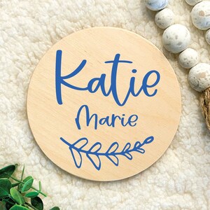 Birth announcement name sign, birth announcement sign for hospital, baby name announcement sign, baby photo prop, name plate for baby