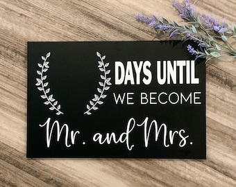 Days Until I Do - Etsy