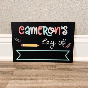 Personalized School Chalkboard Sign, Back to School Chalkboard Sign, First and Last Day of School Sign, back to School photo props