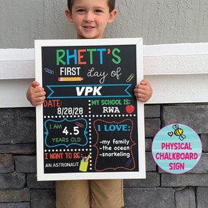 First Day of School Sign reusable, Back to School Chalkboard Sign, Milestone Chalkboard, 1st day of school sign, Last day of school sign