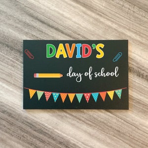 Personalized School Chalkboard Sign, Back to School Chalkboard Sign, First Day of School Sign, Last day of school sign, school photos
