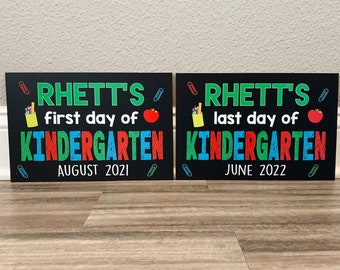 Personalized First Day of School Sign, Last day of school board, Back to School chalkboard sign, back to school photo props