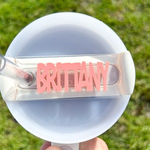 Tumbler cup name, tumbler name plate, tumbler name tag, name tag for tumbler, personalized tumbler name plate,