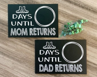 Return From Deployment sign, deployment sign, deployment calendar, deployment gift for kids, countdown deployment, deployment homecoming