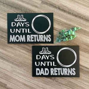 Return From Deployment sign, deployment sign, deployment calendar, deployment gift for kids, countdown deployment, deployment homecoming