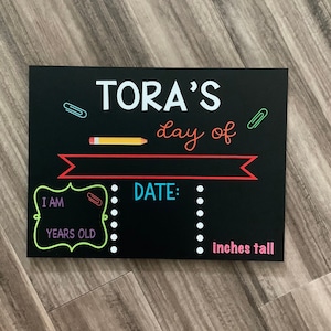 First Day of School Sign, Back to School Chalkboard Sign, School Chalkboard, First and Last Day of School Sign, 1st day of school sign