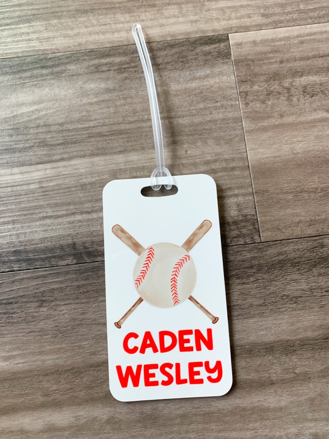 Baseball Bag Tag, Personalized Baseball Luggage Tag, Gifts for Baseball