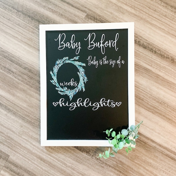 Chalkboard Pregnancy - Etsy