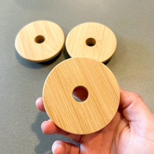 Bamboo lid, can glass lid, libbey glass lid, beer can glass lid, set of bamboo lids, bamboo lids for beer can glasses, libbey cup lids