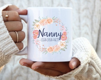 Grandma Mug Personalized, Mom personalized mug, mothers day gift mug, mug with kids, grandma gift from kids, personalized gift for mom