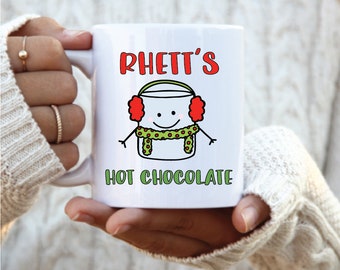 Personalized Hot Chocolate Mug for kids, kids christmas mug, kids hot cocoa mugs, custom kids hot chocolate mug, christmas gift for kids