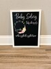 Pregnancy Stats Chalkboard Sign, Pregnancy Photo Prop Floral Design, Weekly Pregnancy Bump Photo Chalkboard Prop, Mom-to-be gift 