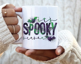 Spooky Season Mug, It's spooky season Mug, Halloween Mug, Gift for Halloween lover, Fall Mugs, Funny Coffee Lover Gift, Halloween mug