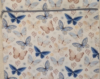 Butterfly Fabric Cross Stitch Project Bag Medium Size