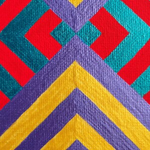 Verde, vermelho, dourado, roxo, cinza, prata, azul 11x17" Impressão de arte abstrata "Série 11 VI" moderno, contemporâneo, pendurado na parede, decoração de casa imagem 2