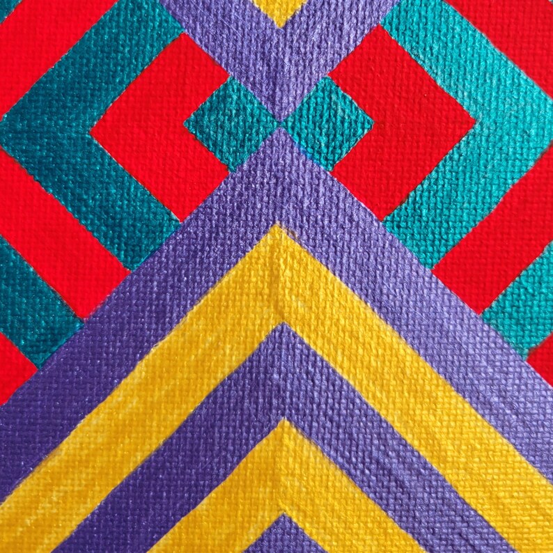 Verde, vermelho, dourado, roxo, cinza, prata, azul 11x17" Impressão de arte abstrata "Série 11 VI" moderno, contemporâneo, pendurado na parede, decoração de casa imagem 2