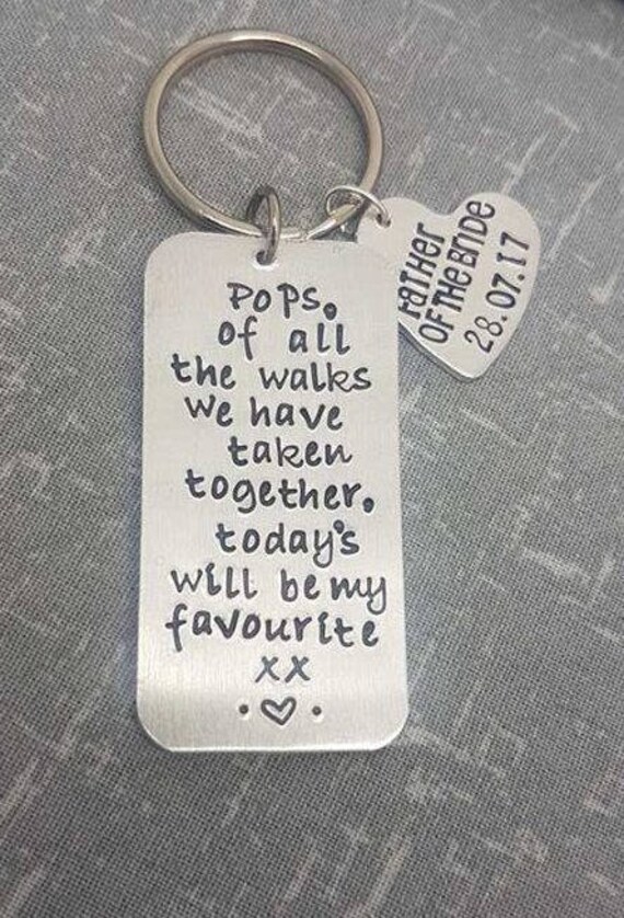 father of the bride keyring