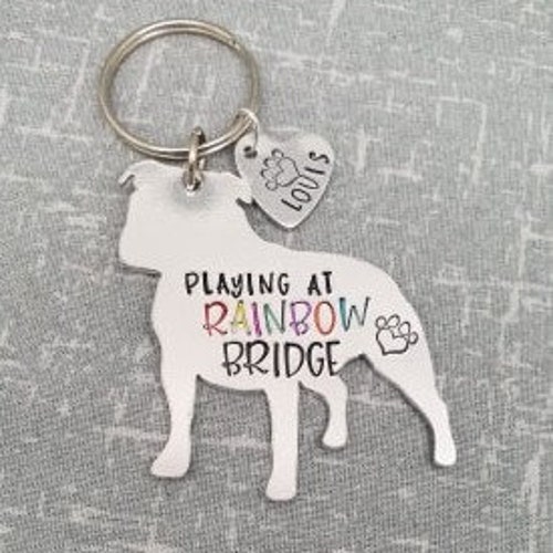 staffy keyring