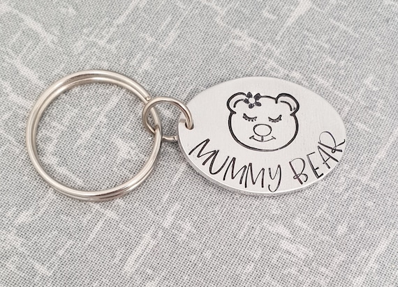 mummy bear keyring