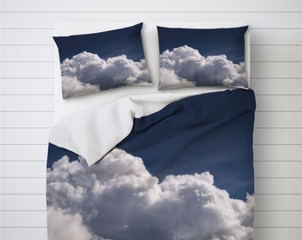 Cloudscape Comforter or duvet cover, Clouds photography for bedding, Twin XL, Queen bed, King duvet cover. MG069