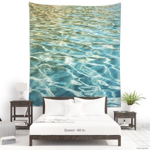 Wall Hanging, Dorm Room Decor, Water Art, Home Gifts, Wall Tapestry Boho, Cute Tapestry, Beach Print Boho Tapestries, Sea Wall Decor. UL023