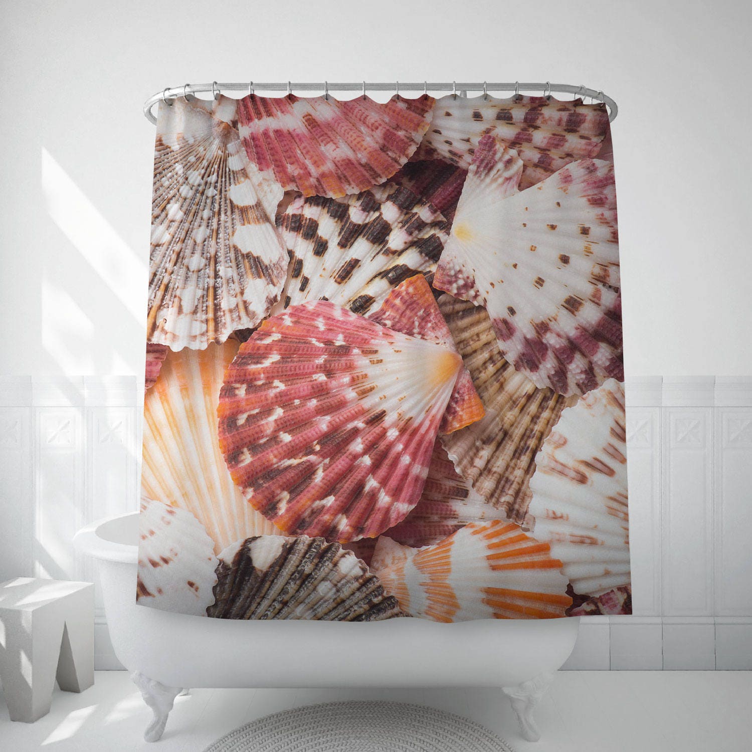 Muschel-Dusche-Vorhang nautische Bad Dekor Strand Haus Bad | Etsy
