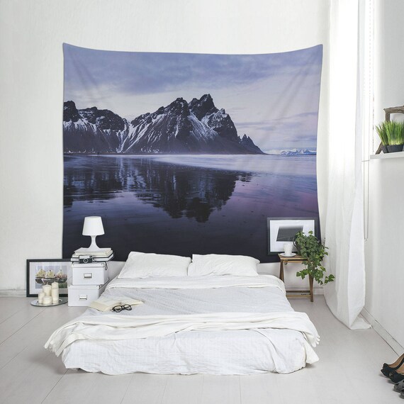 Landscape Tapestries Purple Tapestry Home Decor Iceland - Cool Tapestries For Walls