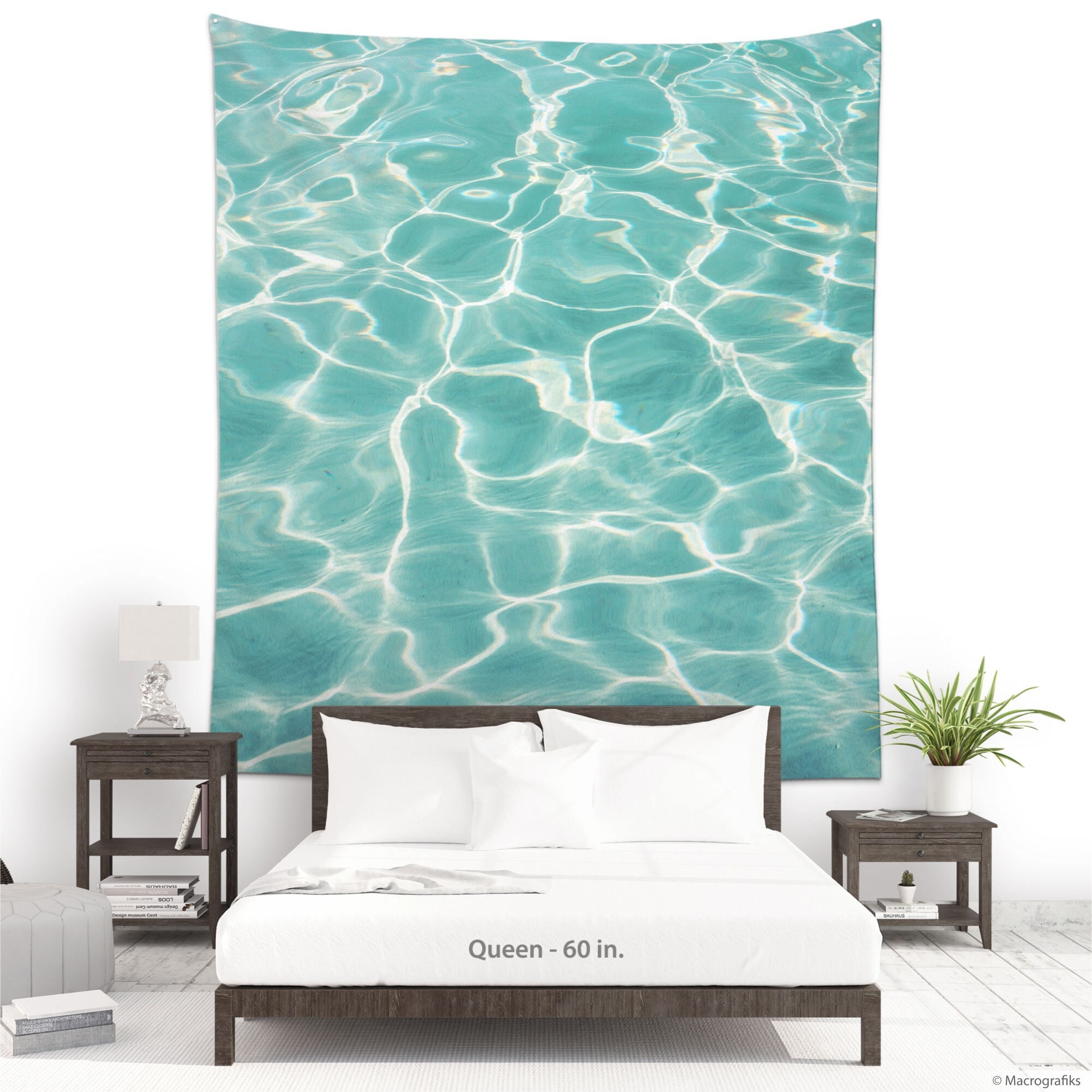 stave indad fritaget Swimming Pool Tapestry Abstract Wall Hanging Water Art Room - Etsy