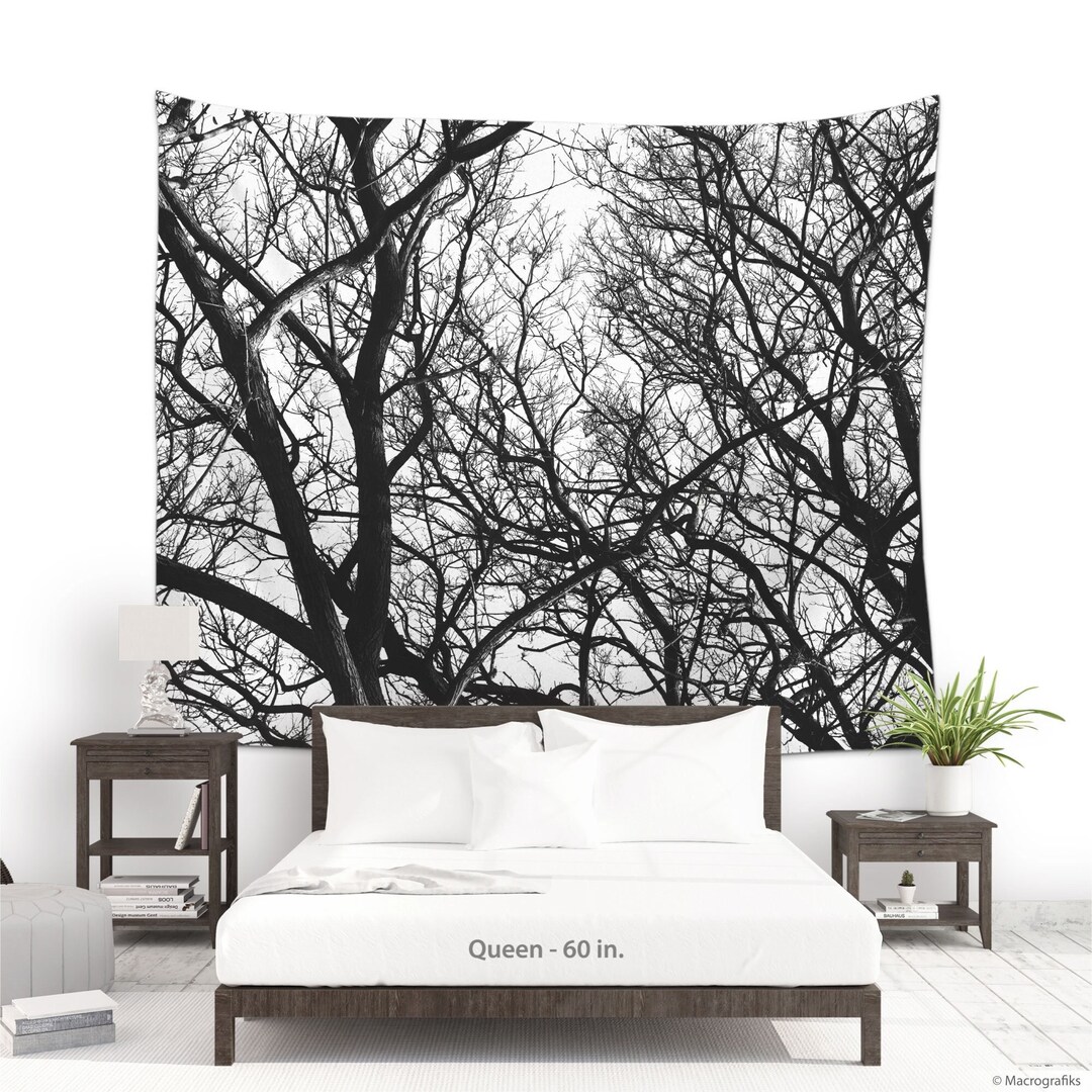 Cute black and white tapestry hotsell