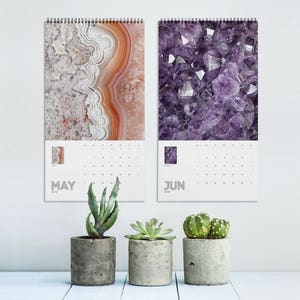 Mineral Photography Calendar 2024, Mineral Rocks, 2024 Calendar, Macro Photography, Wall Decor, Photo Calendar, Home Gifts, Printed. MWCAL1 image 2