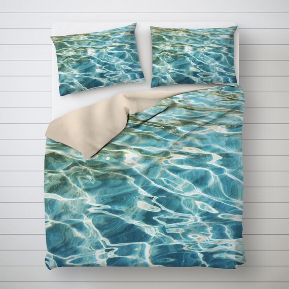 Water Photo Bedding Beach Duvet Cover Nautical Decoration Etsy